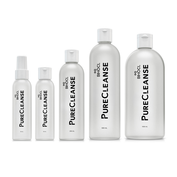 BIHOCL PureCleanse pure hypochlorous acid wound cleanser product line