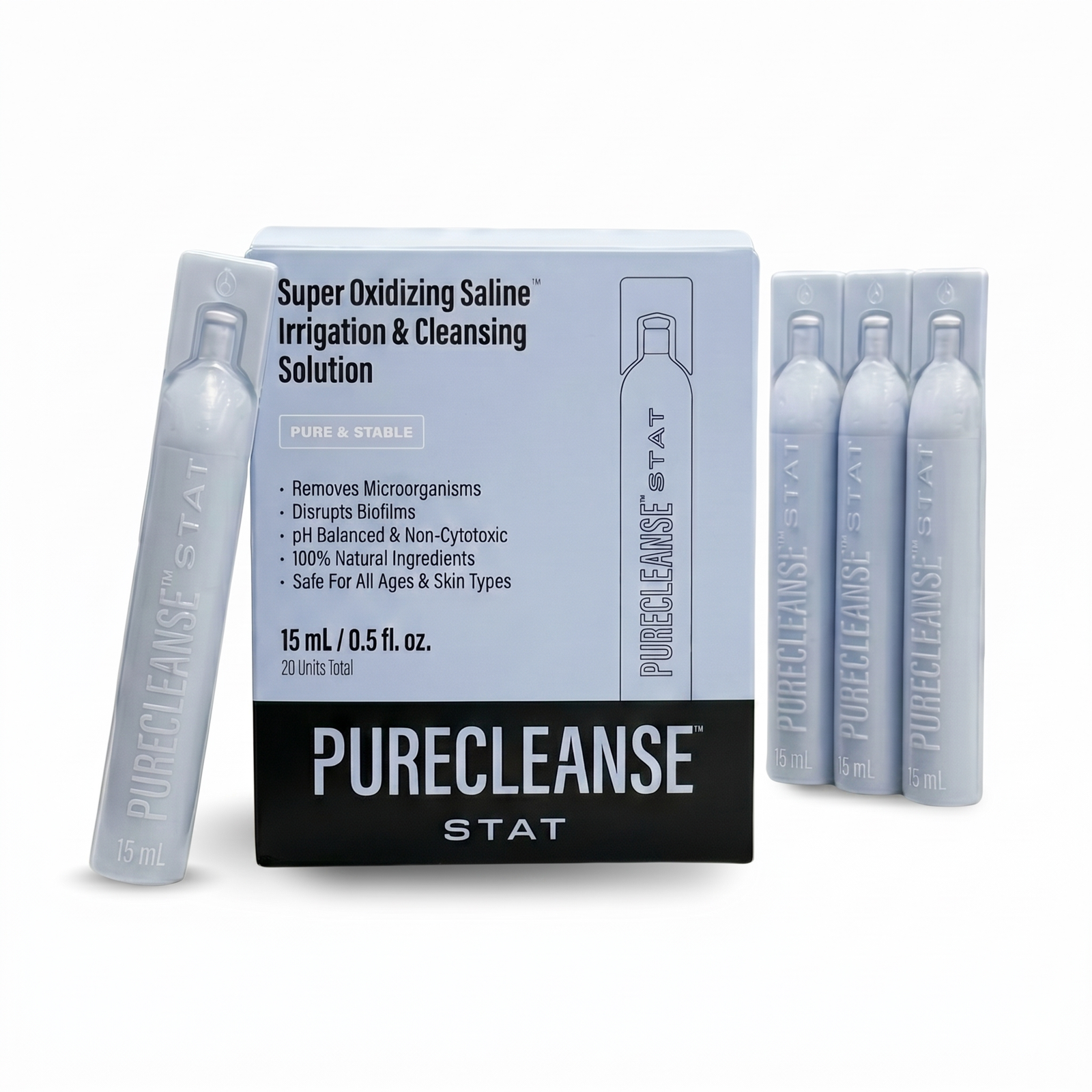 ブースター・導入液 step PureCleanse™ STAT — Single-Use HOCl Wound Cleanser | Biomiq