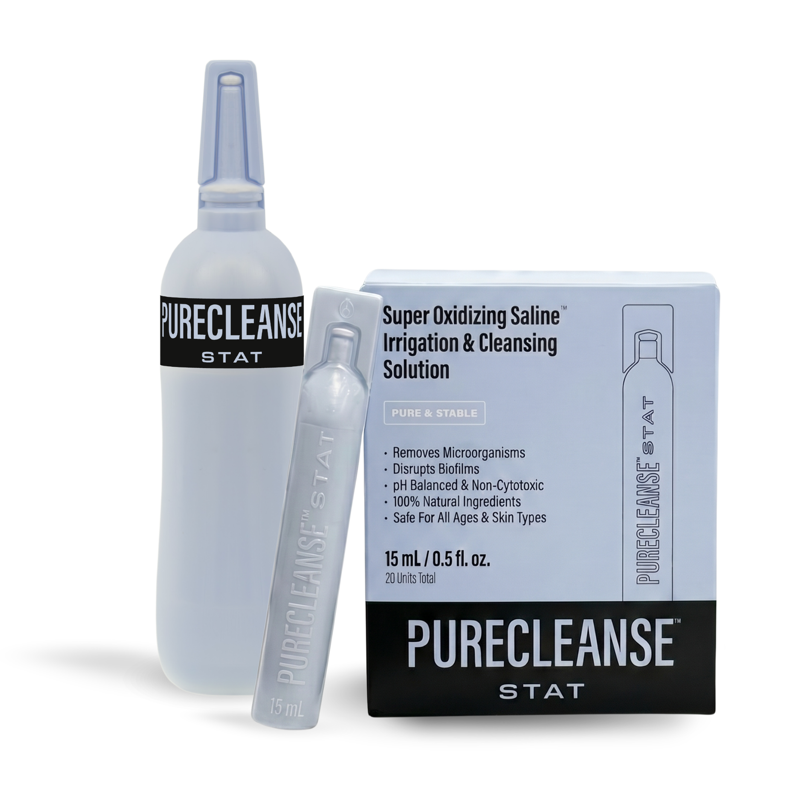 PureCleanse™ STAT — Single-Use HOCl Wound Cleanser | Biomiq